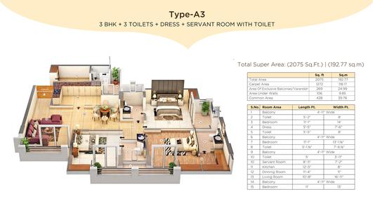 Purvanchal Royal City Phase 2 Type-A3