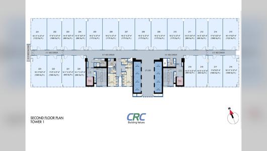THE FLAGSHIP PHASE 1 Second Floor Plan Tower 1
