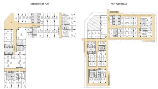 EON (EYE OF NOIDA) PHASE I & II Ground and First Floor Plan